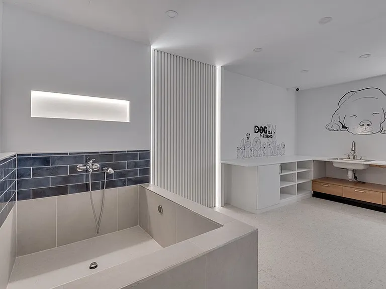 Indulge in luxury living at Crossings @ 501 Apartments. This stunning bathroom features modern finishes, sleek lines, and a spacious design ideal for relaxation. Transform your lifestyle todayschedule your tour and elevate your home experience!