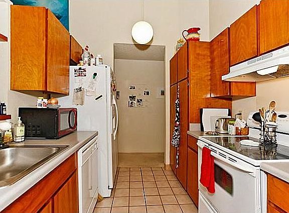 Kitchen that opens to Living Room