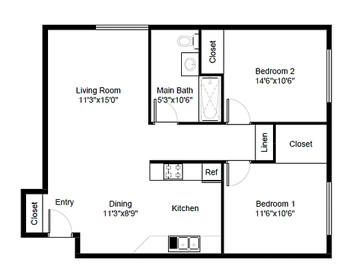 Floor plan Taft