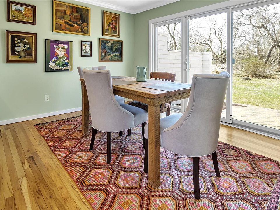 Dining Area with beautiful wood floors.