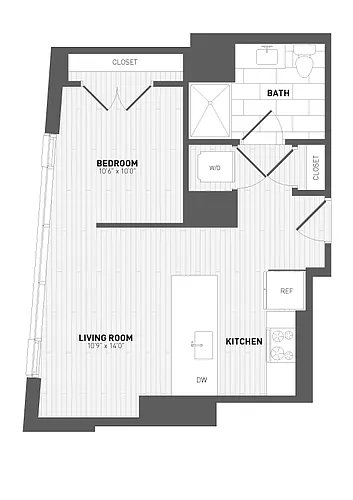 Floor plan Convertible Studio-A-1