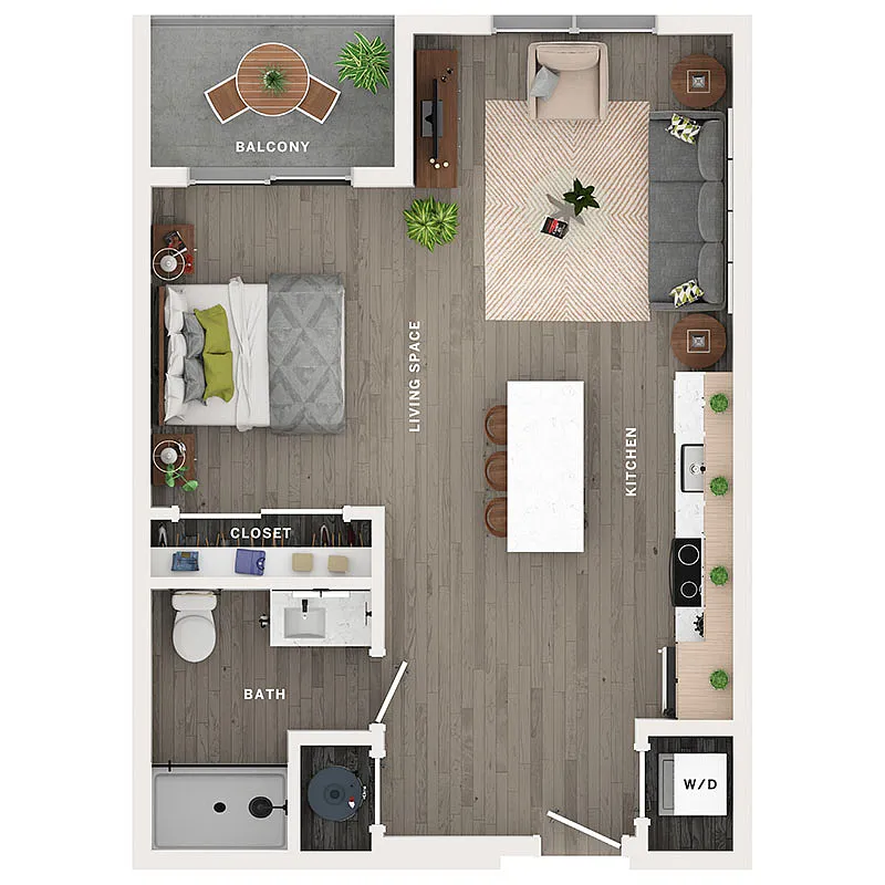 Floor plan Studio - S1