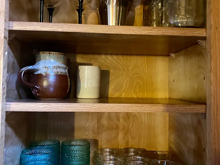 A note about coffee, the house has a pour over setup with a grinder and electric tea kettle.