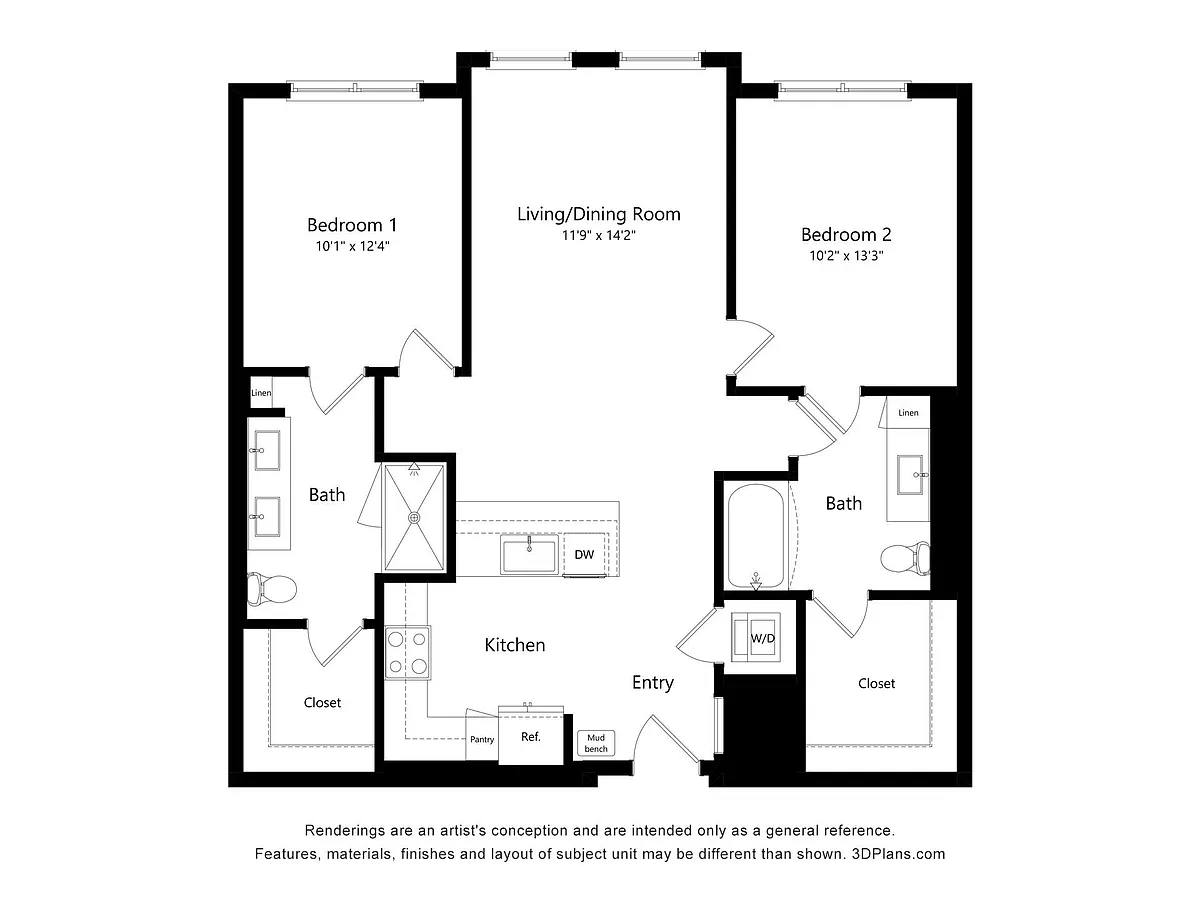 Floor plan B1A
