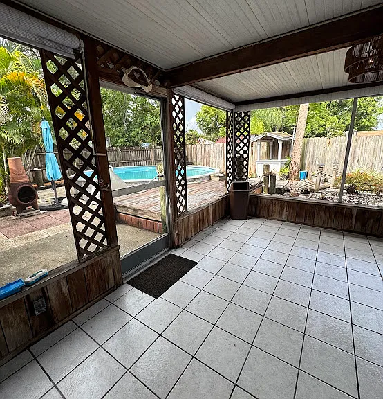 Patio to pool