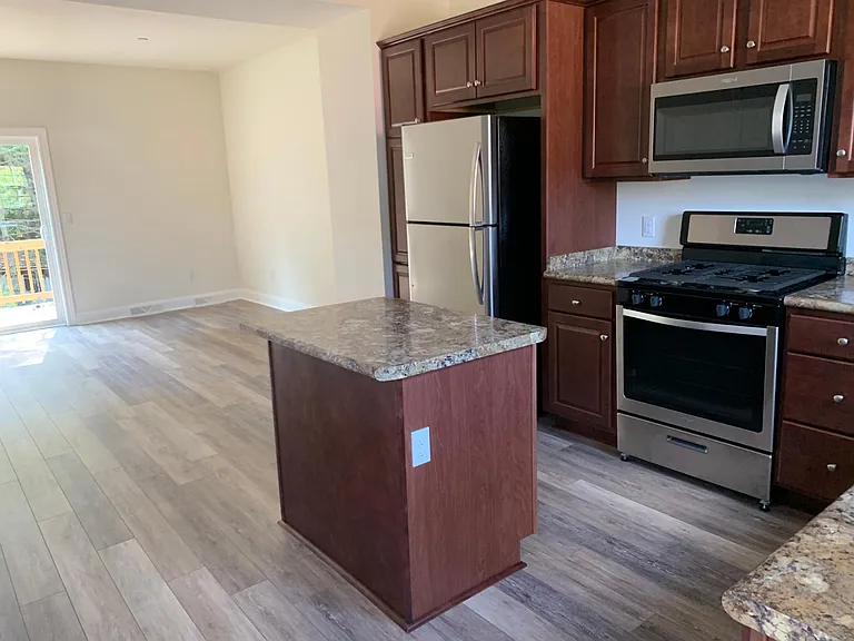 Kitchen Island view to LR