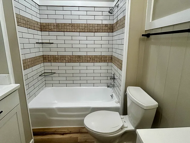 First floor full bathroom