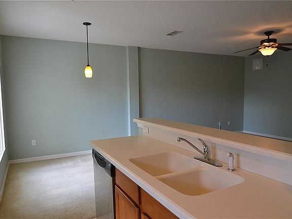 kitchen facing dining