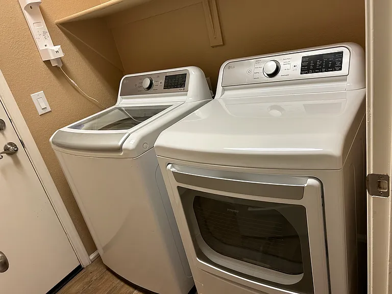 Washer and dryer included