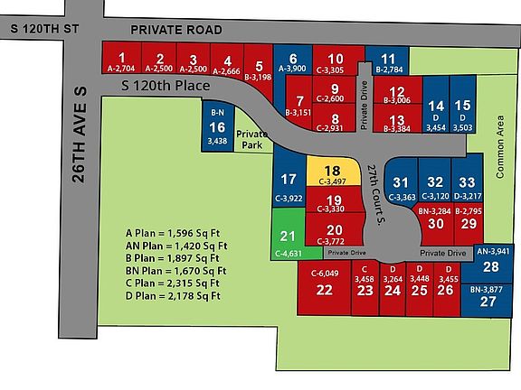 3rd image of 2749 -Lot 33- S 120th Place