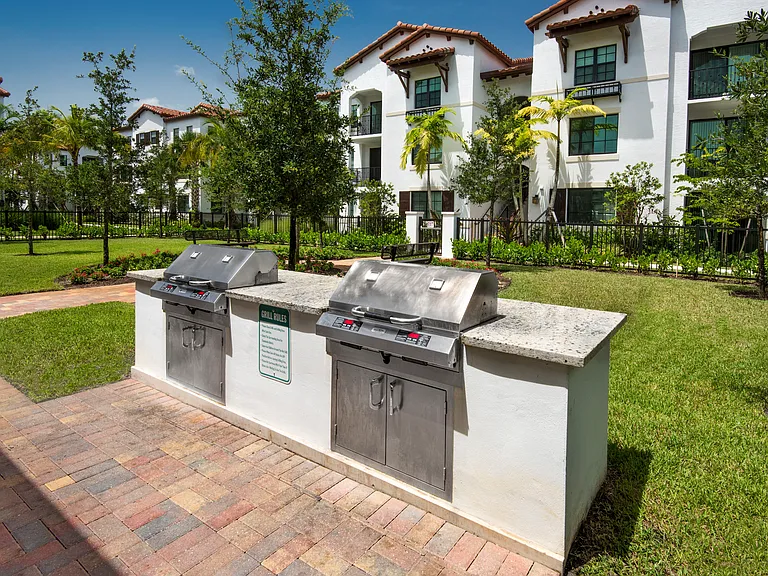 Host friends or relax in outdoor social spaces with barbecue areas