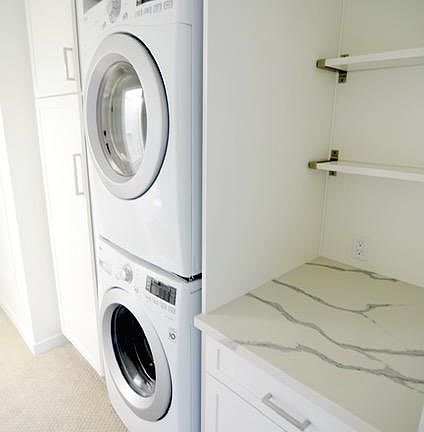 Laundry and laundry area on second floor.