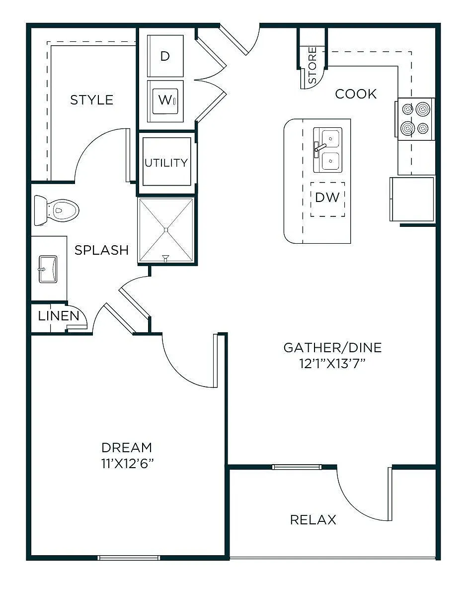 Floor plan A2-A