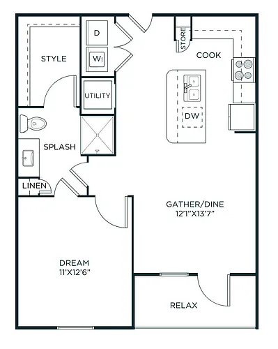 Floor plan A2-A