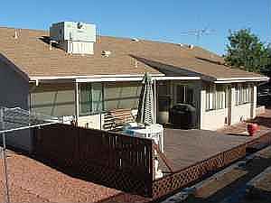 Back yard, Sun room and deck