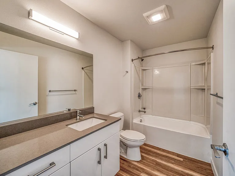 Sleek, modern bathrooms