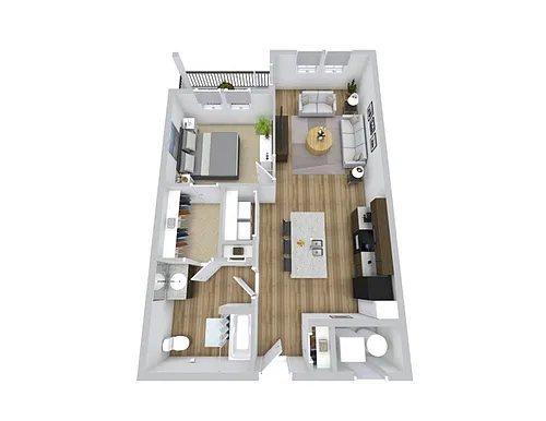 Floor plan One Bedroom