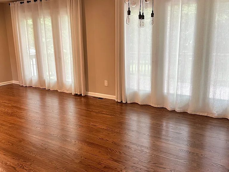 Open living/dining