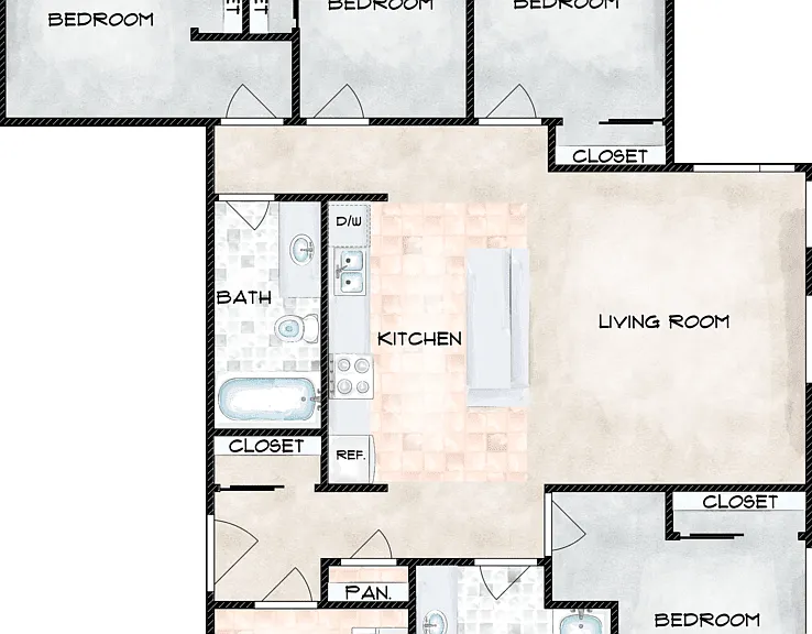 E1 Floorplan Diagram