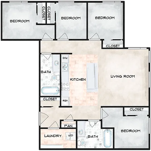 Floor plan E1