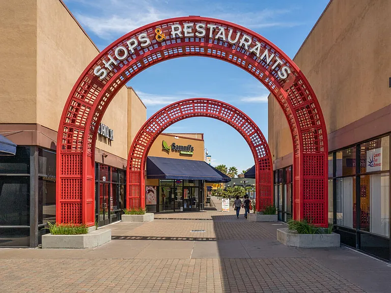 Enjoy convenient access to the shops and restaurants at Gateway Plaza