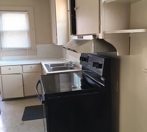 Eat in kitchen. glass top electric stove