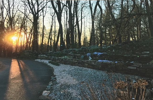 Sunsets down the driveway