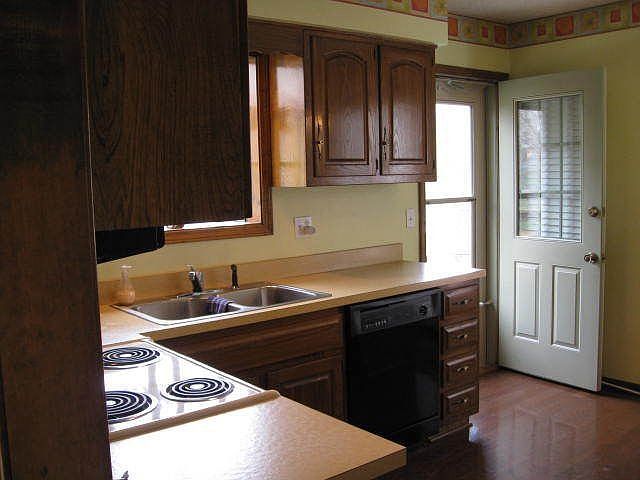 Kitchen view from formal dining room