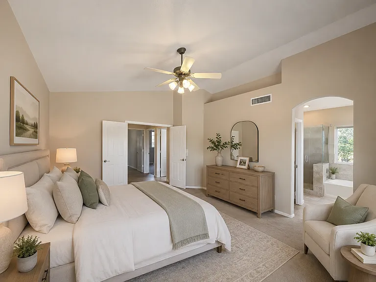 AI staged Master Bedroom