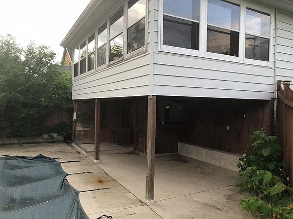 Back yard view, with walkout basement.  Pool may or may not 