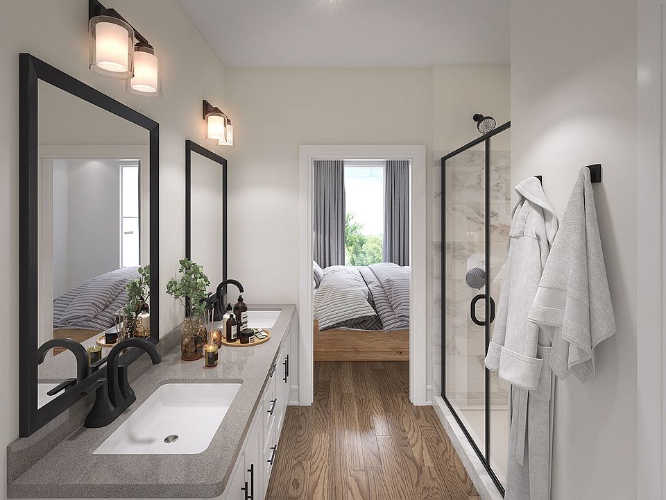Bathroom with a walk-in shower