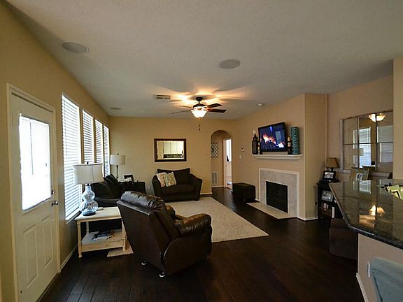 DEN w/FIREPLACE - View from the Entry
