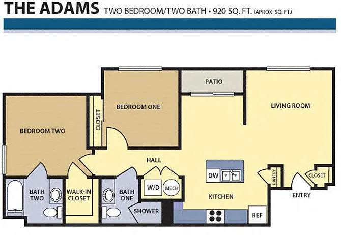 Floor plan The Adams