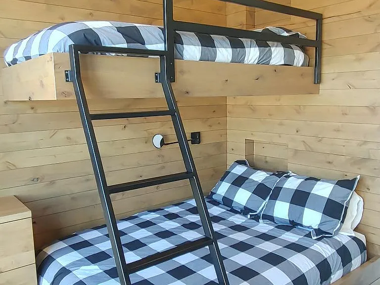 Bunk bed room accommodates 3 comfortably