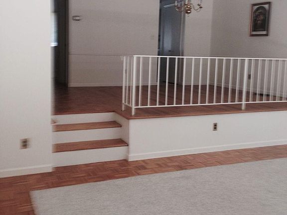 Sunken living room and dining room