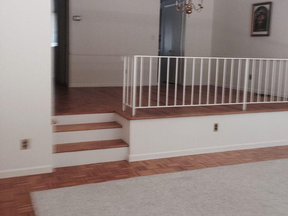 Sunken living room and dining room
