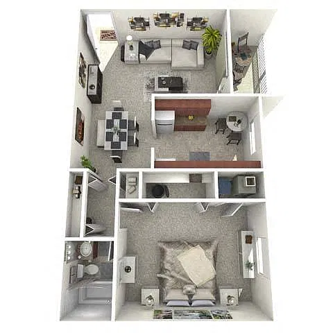 Floor plan One Bedroom