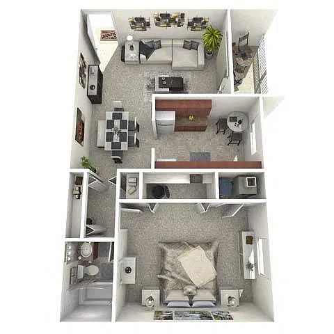 Floor plan One Bedroom
