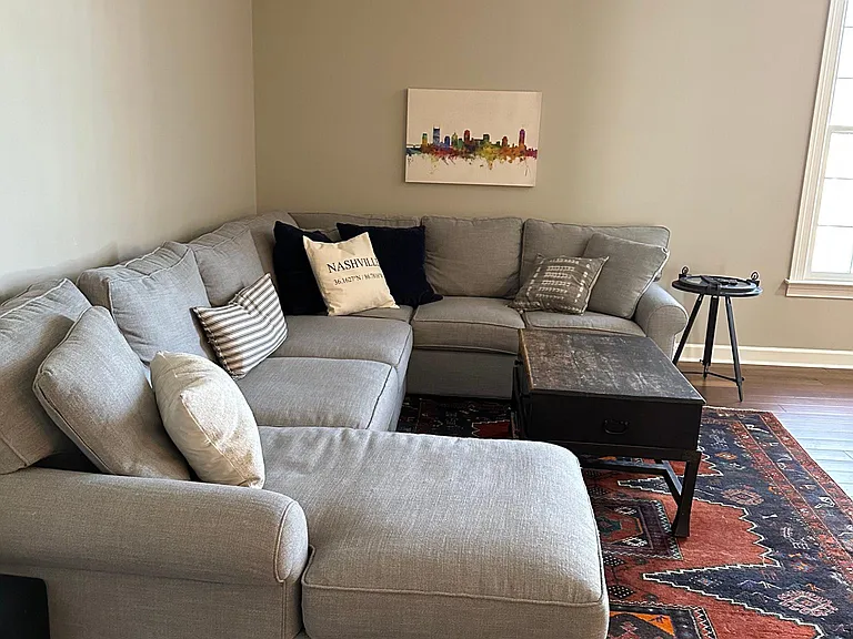 Huge, deep sectional couch! Very comfortable.