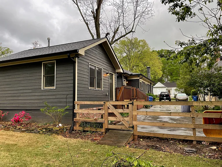 Rear fence and driveway access