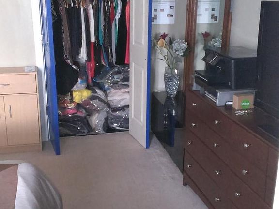 2 LARGE CLOSETS IN BEDROOM