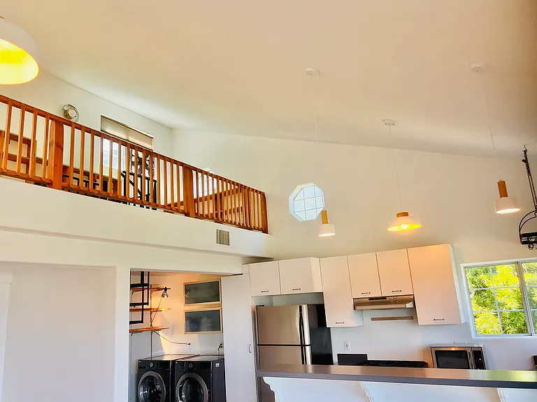 Loft and laundry (new washer and dryer)