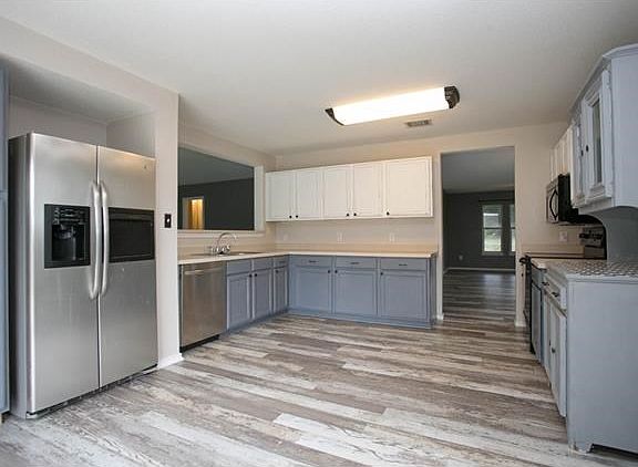 Open kitchen with plenty of counter space and storage...