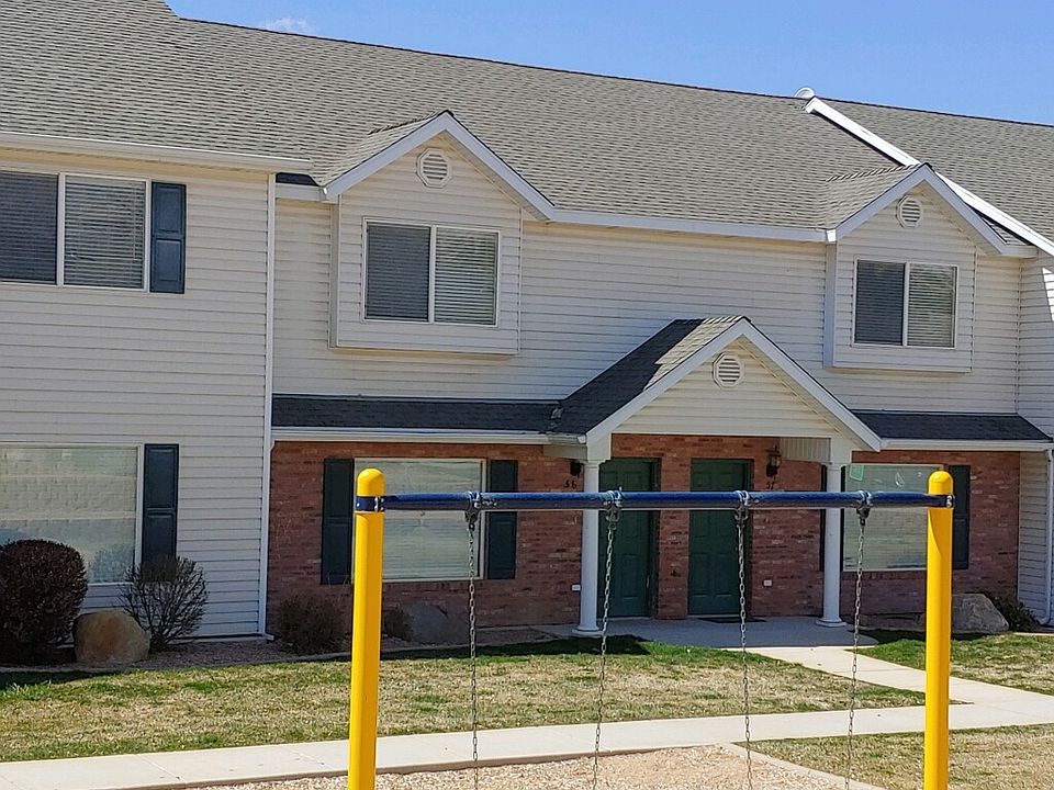 Brick front, near playground