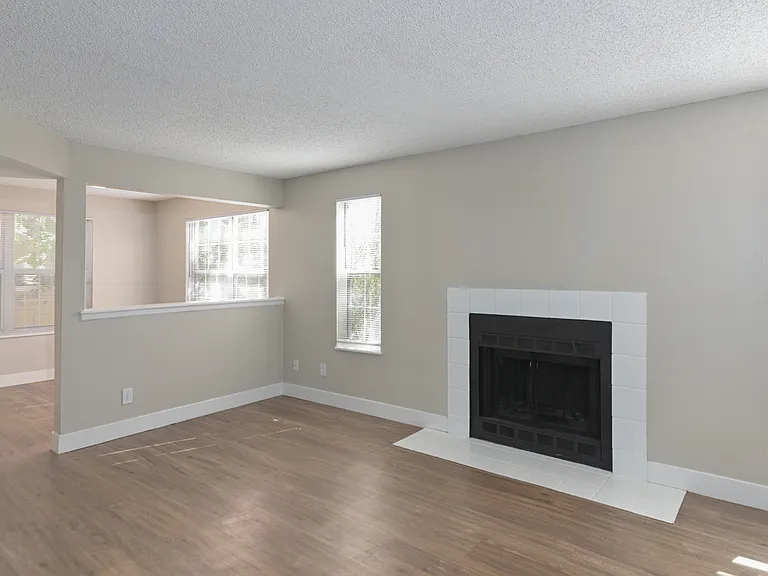 Let the fireplace set the mood for your evenings.