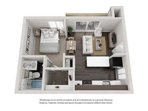 Floor plan Studio Aspen