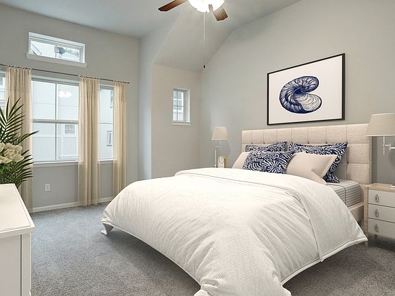 Spacious primary suite