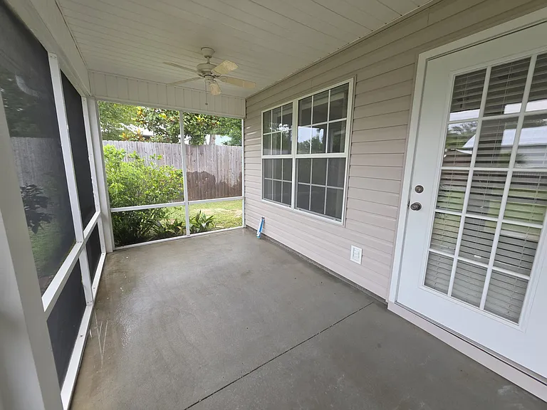 Screened in back porch
