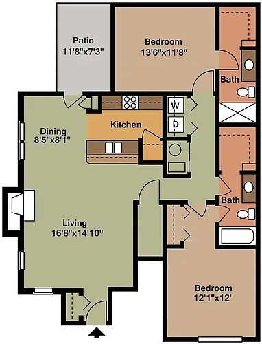 Floor plan Lowry