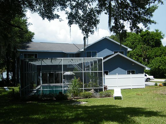 View of the house from the back yard